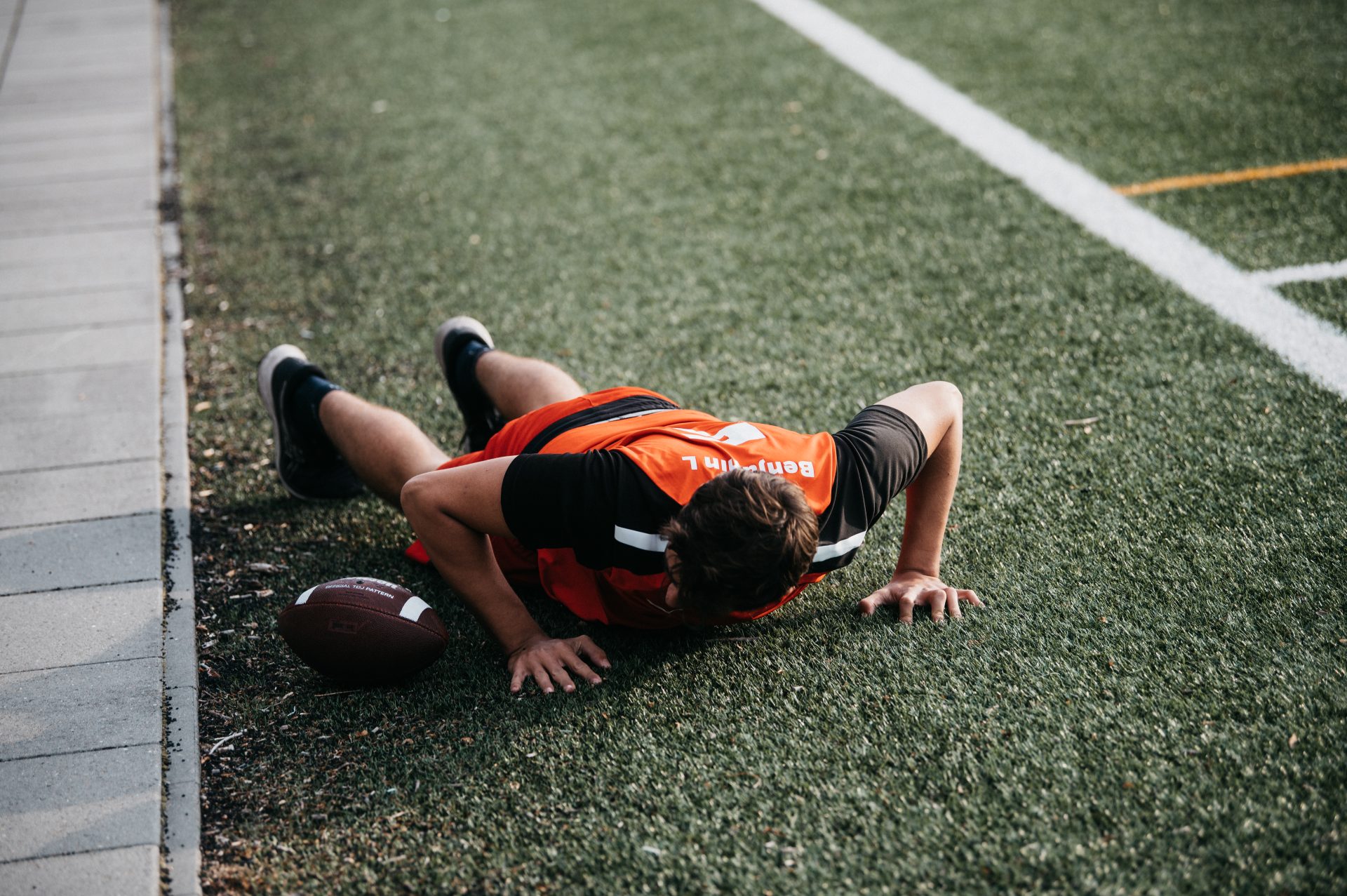 En elev som har idræt