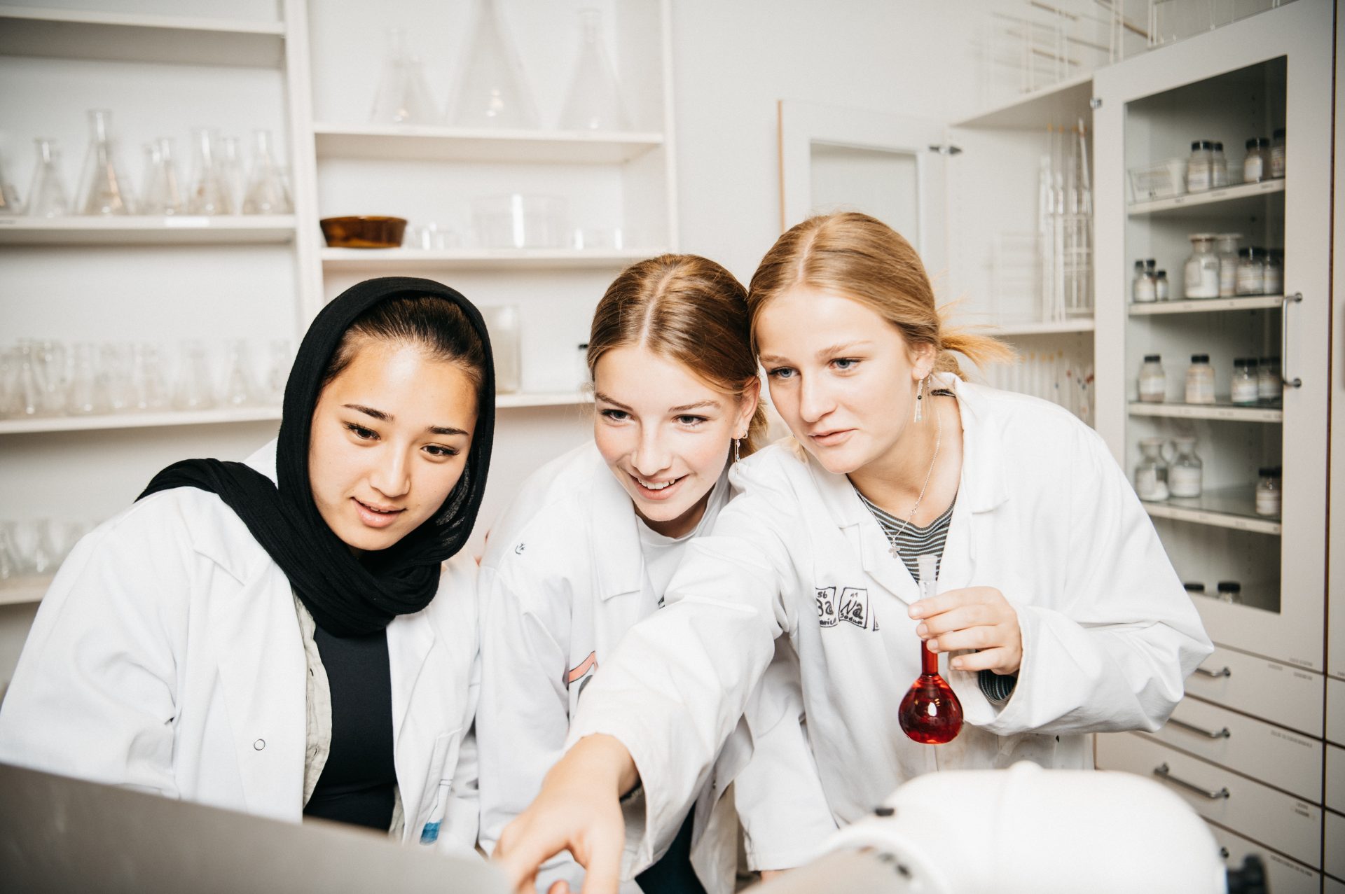 Elever som har naturvidenskab