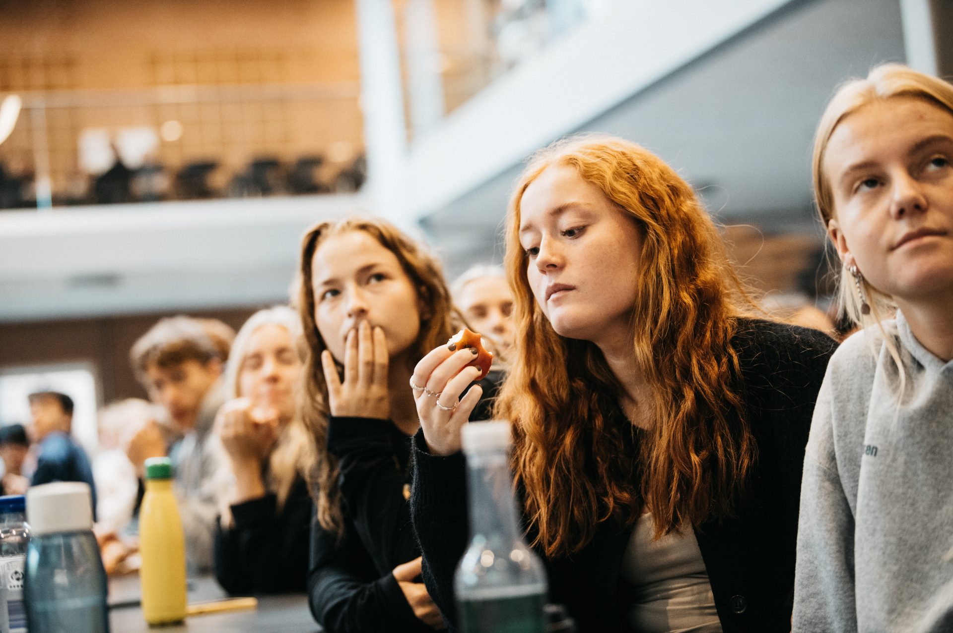 elever til morgensamling