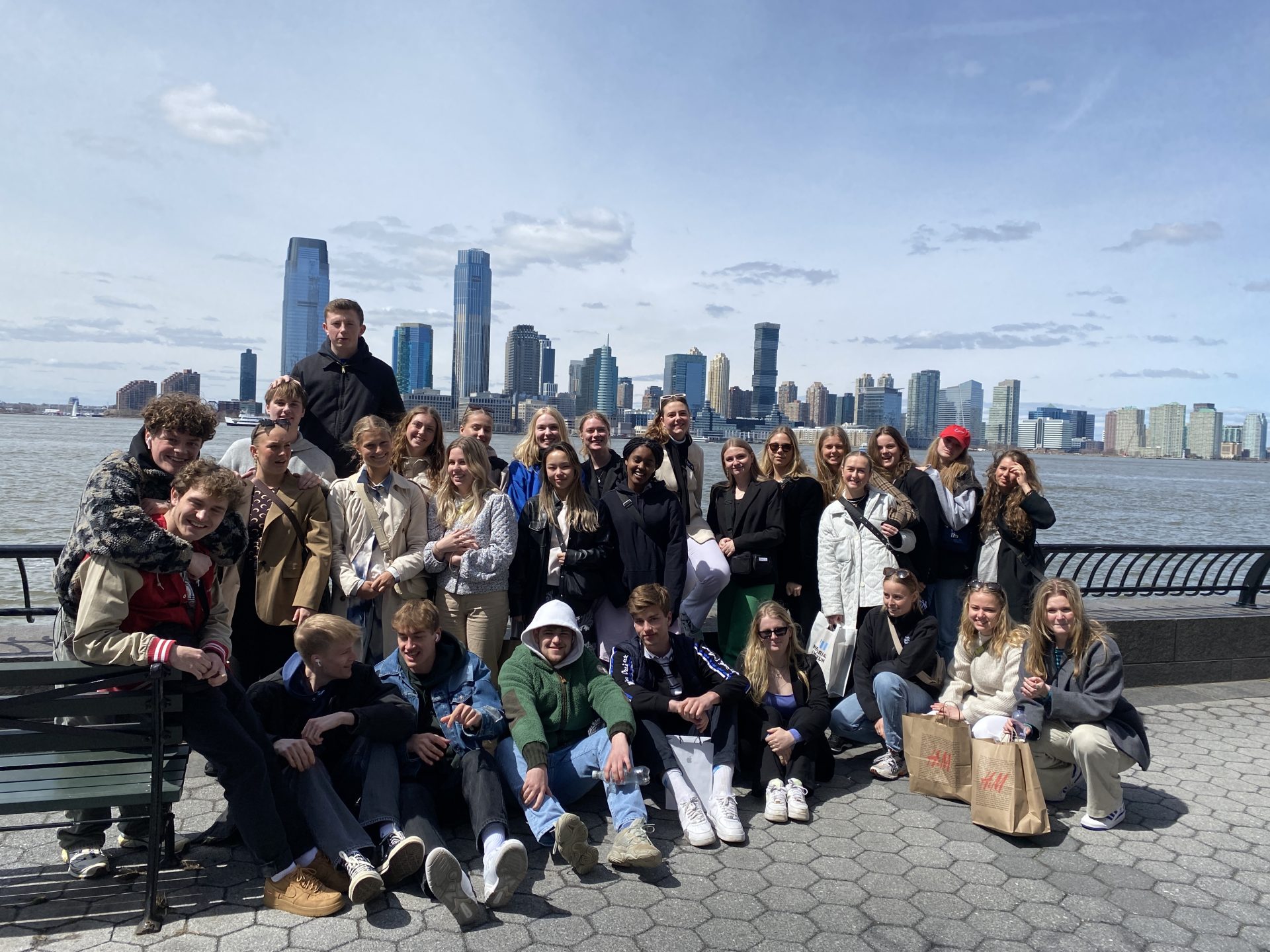 Elever der er på tur i New York